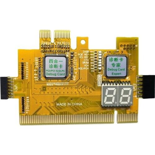 PCI PCIe 2LPC Desktop four-in-one diagnostic Card Computer motherboard detection card two-bit fault test card