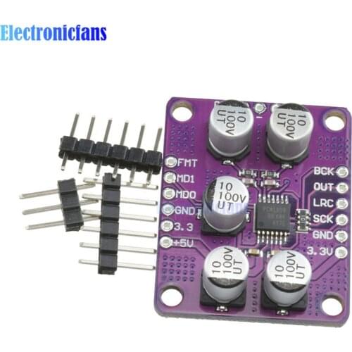 PCM1808 105dB SNR Audio Stereo ADC Single-Ended Analog-Input Decoder 24bit Amplifier Board Player Module