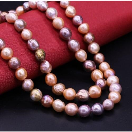Freshwater Pearl For Jewelry Making Purple Nucleated Pearls Loose Beads DIY Necklace Bracelet Handiwork Sewing Craft Accessory