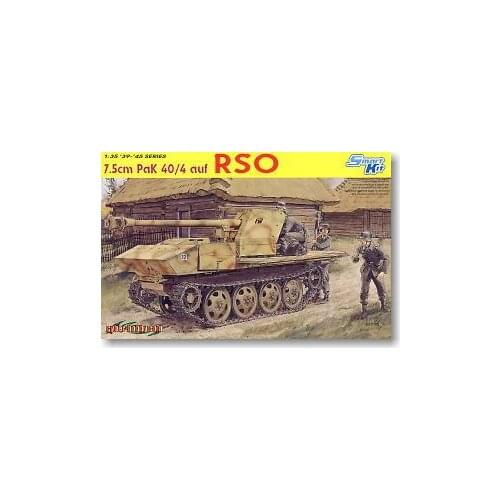 1/35 scale model Dragon 6640 RSO (Eastern Track Tractor) equipped with 7.5cm PaK40 / 4 self-anti-tank gun