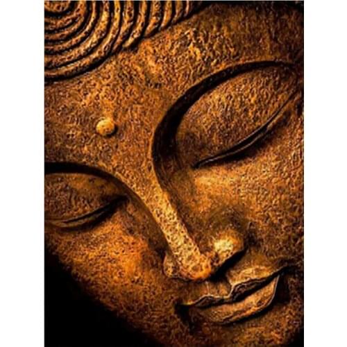 Religious Buddha Diamond Painting Round Full Drill Nouveaute DIY Mosaic Embroidery 5D Cross Stitch Retro Portrait Pattern