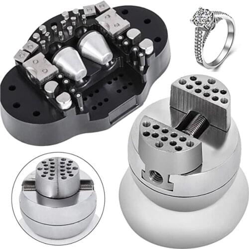 Ball Vise 3" Engraving Setting Tool 360°Rotation Professional Ball Vise 30 PCS Attachment Jewelry Engraving Block Tools Standard