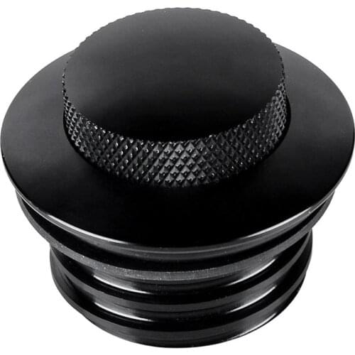 Flush Pop-Up Reservoir Gas Cap Vented Fuel Tank Screw For Harley-Davidson Black