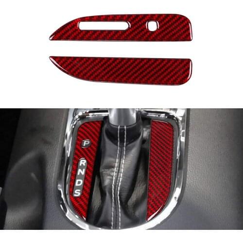 Compatible sticker carbon fiber handle panel decorative accessories for Ford Mustang 2015 2016 2018 2019 2020