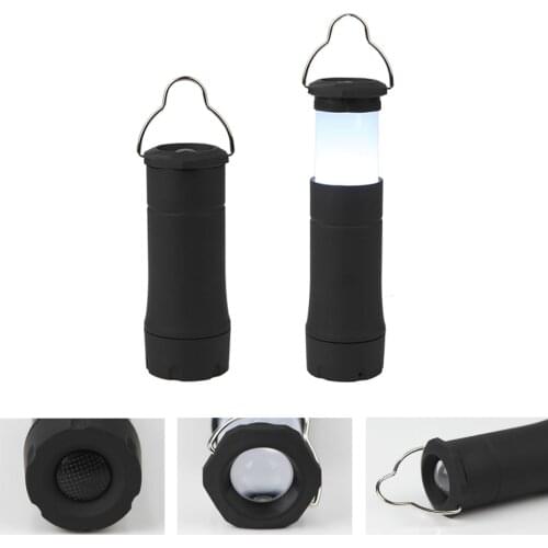 Lightweight Mini Portable Outdoor Camping Tent Lamp Light LED Flashlight Torch Extendable for Camping Hiking Fishing Playing