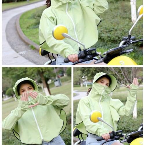 Anti Sun Hoodie Sun-proof Clothing Thin Hoodie Cap Hooded Jackets Sun Protection For Sports Running Cycling MC889