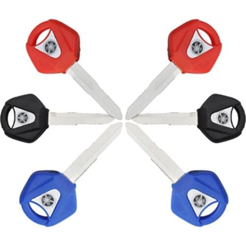 6pcs Motorcycle Blank Key Uncut Blade For Yamaha YZF R1 R6 XJR1200 XJR1300 FJR1300 SR400 XVS400
