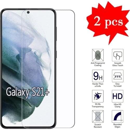 2-1Pcs Glass For Samsung Galaxy S21 Plus SM-G996 Case Screen Explosion Proof Protector Film Cover On For Samsung S21 Plus Glass