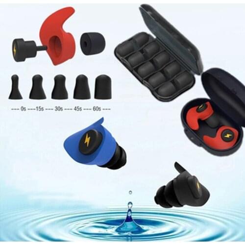 Earplugs Sleep Silicone Black Soundproof Tapones Oido Ruido Noise Reduction Filter For Ears Earplug Soft Foam Sleeping Earplugs