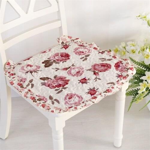 19 Colors Pastoral Printed Chair Cushion Office Dining Chair Cushion Four Seasons Quality Breathable Stool Pad Buttocks Sit Mat