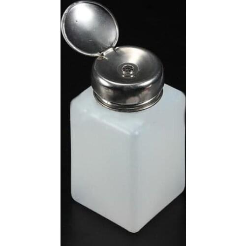 200ml Liquid Alcohol Press Nail Polish Remover Dispenser Cleaner Pumping Bottle