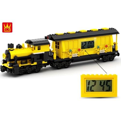 2019 new arrive Wange building blocks electronic clock small particles childrens educational toy for children gifts