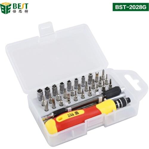 33 in 1 Interchangeable Screwdriver Set Precision Magnetic Screwdriver Kit Repair Tools for Laptops Mobile Devices Wristwatches