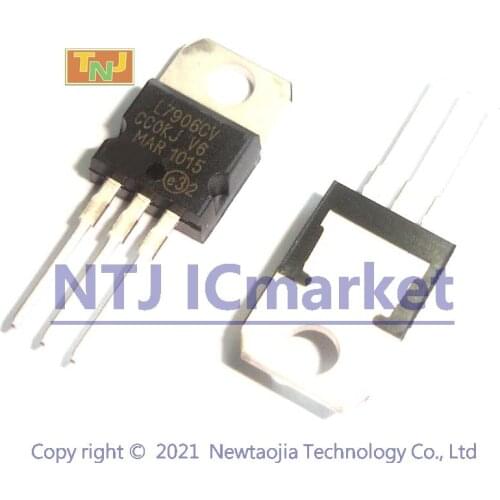 50 PCS L7906CV TO-220 L7906 7906 LM7906 6V 1.5V NEGATIVE-VOLTAGE Regulators NEW