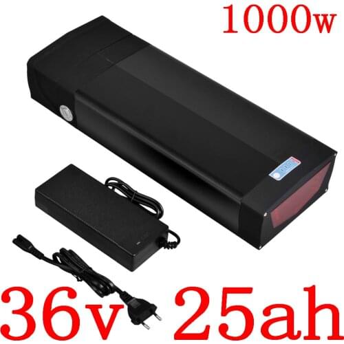 36V 1000W eBike Battery Pack 36V 25AH Electric Bicycle Battery 36V 20AH 25AH 30AH Lithium Battery with USB port with 2A charger