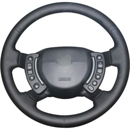 DIY Sewing-on PU Leather Steering Wheel Cover Exact Fit For Land Rover Range Rover 2003-2012