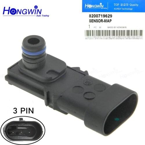 1 Bar 8200719629 Manifold Absolute Pressure Map Sensor For RENAULT KANGOO CLIO ESPACE LAGUNA MASTER MEGANE SCENIC TWINGO TRAFIC