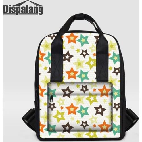 Dispalang Famous Brand Backpack Stars Print Women Latop Backpacks Girls School Bags Lady Daypack Casual Shoulder Bag Mochilas