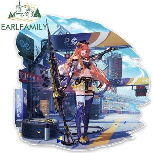 EARLFAMILY 13cm x 13cm for Arknights Bagpipe Queen Car Stickers Caravan Waterproof Decal Graffiti Auto Air Conditioner Sticker