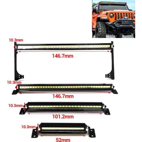 Hot sale RC Car Roof Lamp 24 36 LED Light Bar for 1/10 RC Crawler Axial SCX10 90046 90060 SCX24 Jeep Wrangler JK Rubicon Body