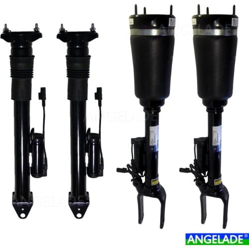 Set 4 Pcs Front + Rear Air Suspension Shocks Mer-Benz M Class W164 2005-2011 GL Class X164 2006-2012 ADS 1643202031 2231