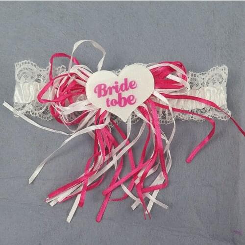 3pcs Bride to be Lace Garter Wedding Decorations Sexy Garter Bride Bridesmaid Bachelorette Party Favors and Gifts