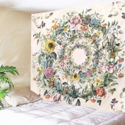 Mandala Tapestry Hippie Bohemian Wall Hanging printed Colorful Flower tapestries Psychedelic Cool Home Decor Circle of Life