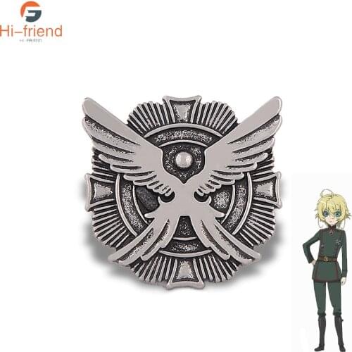 Anime The Saga of Tanya the Evil Brooches Tanya Degurechaff Badge Pins For Men Women Clothes Backpack Bag Lapel Pins