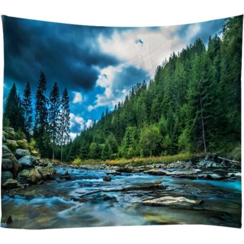 Natural Landscape Tapestry Wall Hanging Cloth Bed Spread Beach Towel Table Cloth YogaMat House Decoration Living Room Decoration