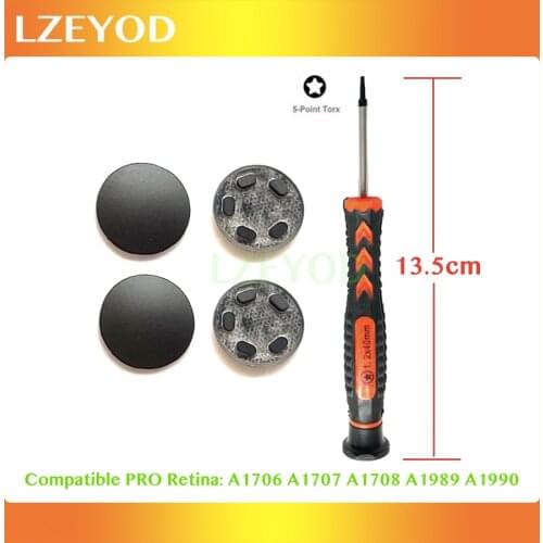 New Bottom Case Cover Rubber Feet Foot With Screwdriver For Macbook Pro 13" A1706 A1708 A1989 15" A1707 A1990