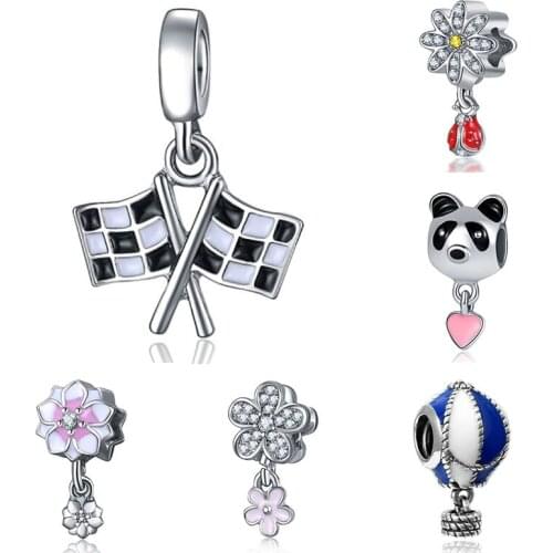 Fit pulsera charms plata de ley plata de ley original bracelet beads for jewelry making valentines day mary bijoux charm