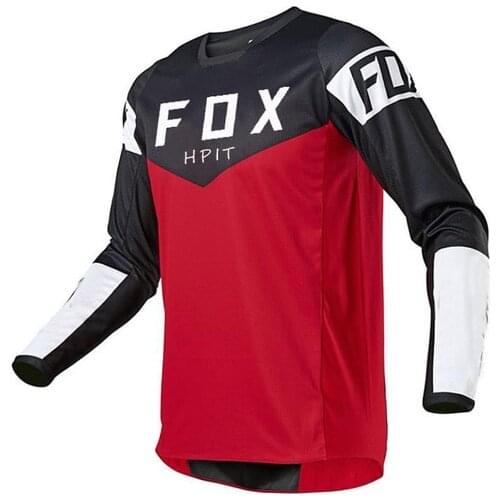 2021 HPIT FOX Pro Motorcycle Jersey BMX MTB DH Racewear Motocross Racing Shirt Bike Riding Top MOTO Cycling JERSEY Mountain Bike