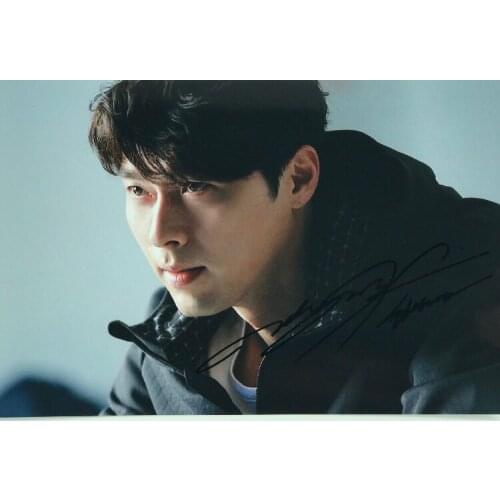 Hand signed Hyun Bin autographed photo 5*7 autograph in ink 072019