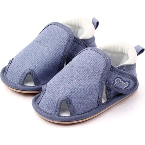 2021 Summer Baby Boys Breathable Anti-Slip Shoes Baotou Sandals Toddler Soft Soled First Walkers