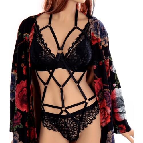 Sexy Spandex Chest Straps Bra Women Adjustable Bondage Hollow Out Erotic Lingerie BDSM Bandage Body Harness Underwear Rave Party