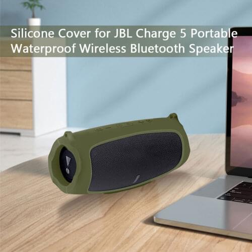 The latest outdoor travel silicone case with strap attached for JBL Charge 5 portable wireless bluetooth speaker