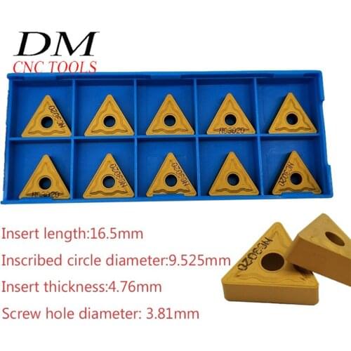 TNMG332 TNMG160408-HM NC3020 10pcs Carbide insert for steel stainless steel TNMG lathe turning tool CNC blade