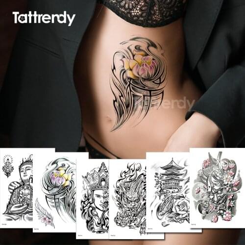 Temporary waterproof tattoo men beauty stickers women sexy tatoo temporary waterproof tribal body art & tattoo for girls boys