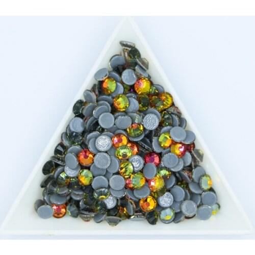All sizes Siam Volcano DMC Iron On Rhinestones/Flat Back Nail art Hot fix Crystal Rhinestones Strass Sewing & Fabric Garment