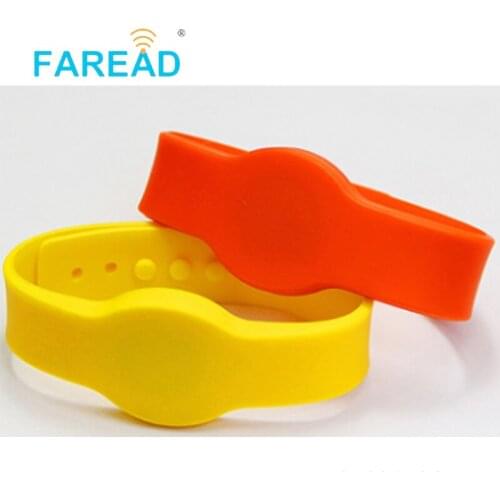 X100pcs Free shipping 13.56mhz CODE-2 RFID Wristband For swimming pool, cooling store, Sauna bath center, supermarket