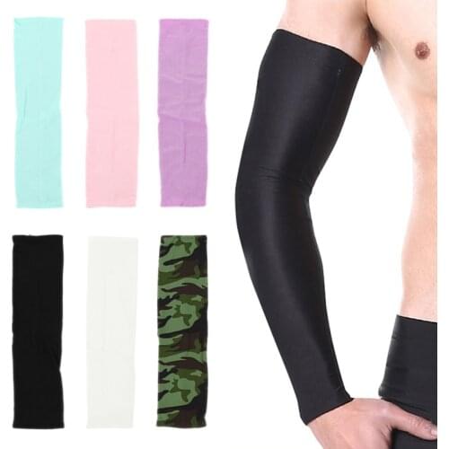 1 Pair Cycling Bike Arm Warmers Cuff Sleeve Cover UV Sun BY8 Bicycle Arm Warmers Sports Safety Arm Warmers