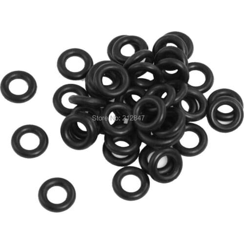 50 Pcs Flexible Nitrile Rubber O Rings Washers Grommets 4mm x 9mm x 2.5mm