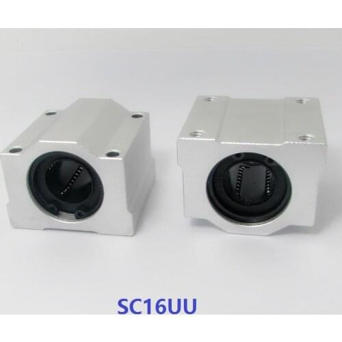 50pcs/lot SC16UU SCS16UU SMA16UU linear case/block match with 16mm linear shaft guide
