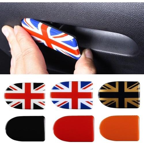 Car Passenger Seat Glove Box Handle Sticker Storage Box Clasp Cover for Mini Cooper F55 F56 F57 Interior Styling Accessories