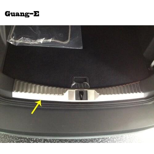 Car Cover Stainless Steel Inner Rear Bumper Protector Trim Plate Threshold Pedal 1pcs For Ford Kuga Escape 2013 2014 2015 2016
