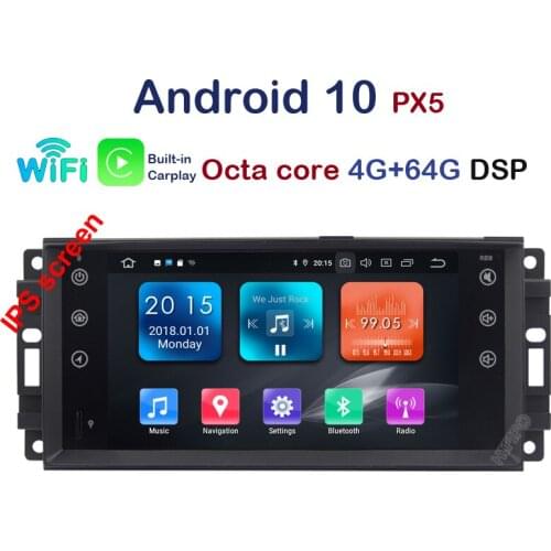 Car Monitor Android 10.0 GPS Player For Jeep Compass (2009-2011) Patriot (2009-2011) Grand Cherokee (2008-2011) Wrangler Caliber