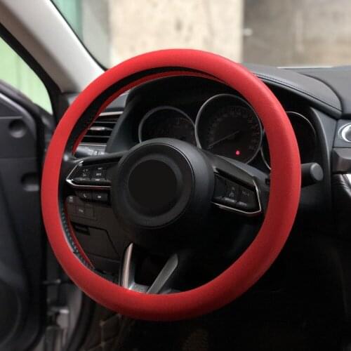 Car Soft Silicon Steering Wheel Cover For BMW 1 2 3 4 5 6 7-series E46 E52 E90 X1 X3 X4 X5 X6 F01 F07 F09 F10 F15 F20 F30 F35