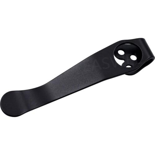 Black Titanium Deep Carry Pocket Clip Made For Spyderco Paramilitary 2 Endura 4