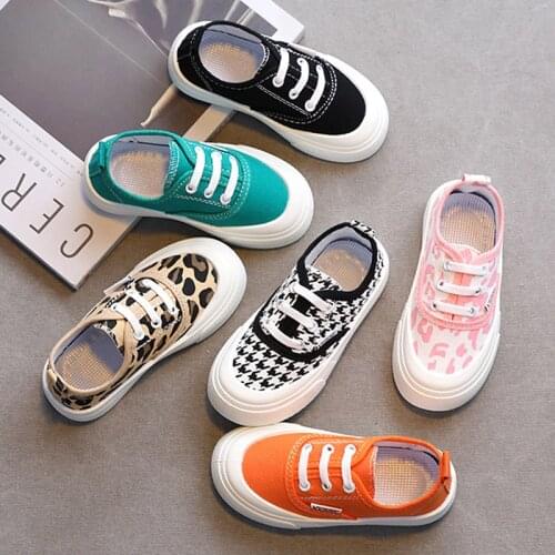 Kids Sneakers Children Canvas Shoes Boys Breathable Casual Shoes Girls Sport Running Leisure Shoes Baby Flats Black Green Orange