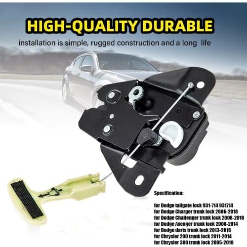 For Dodge Charger Trunk Lock 2006-2018 Tailgate Lock Trunk Latch Actuator Replace Part # 5056244AA 5056244AB